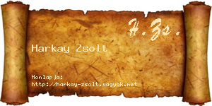 Harkay Zsolt névjegykártya